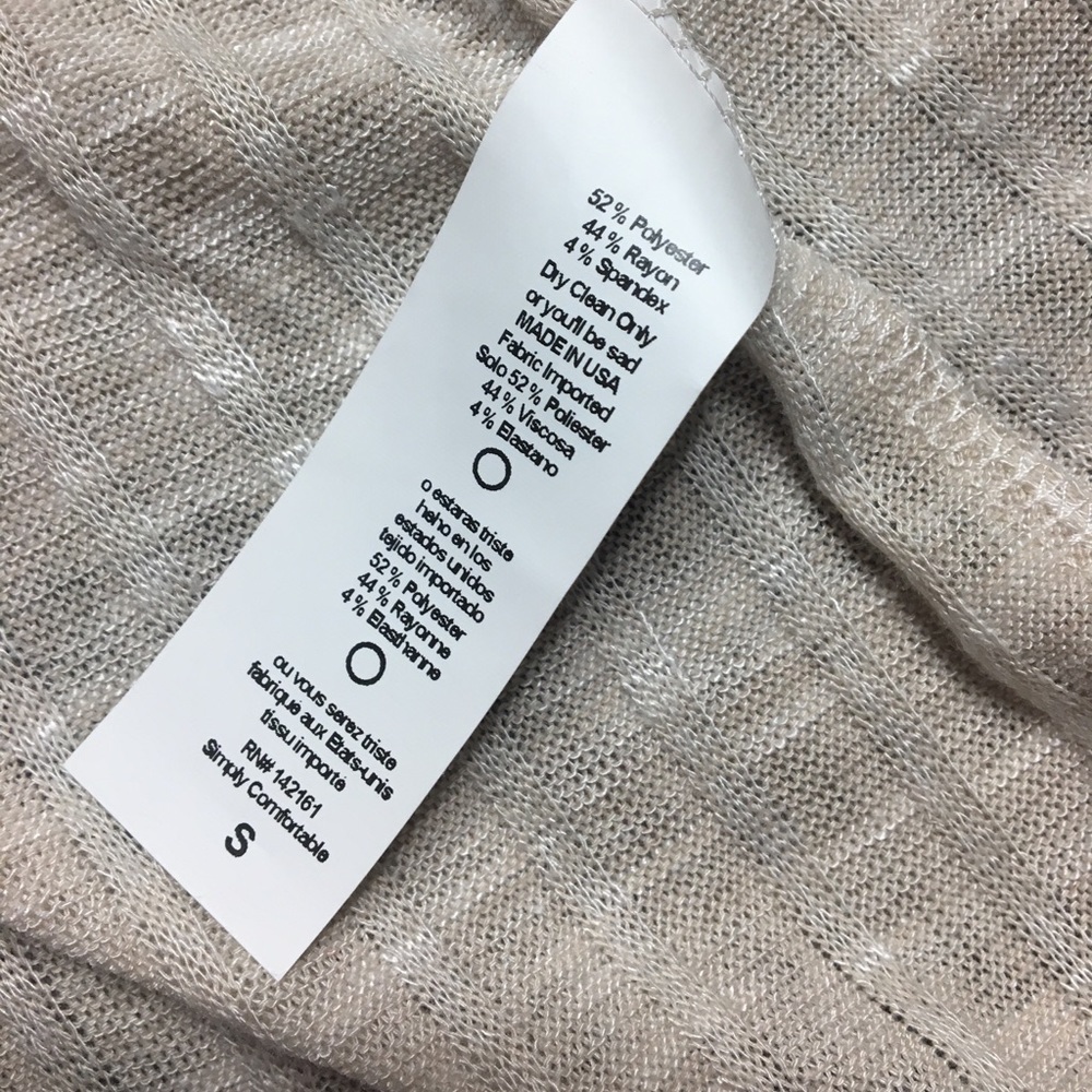 Lularoe Lindsay Beige Cardigan Kimono Small - Picture 5 of 6